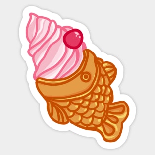 Strawberry Cream Taiyaki Sticker